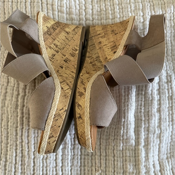 a.n.a Tan Espadrilles with Wide Straps - Picture 2 of 6